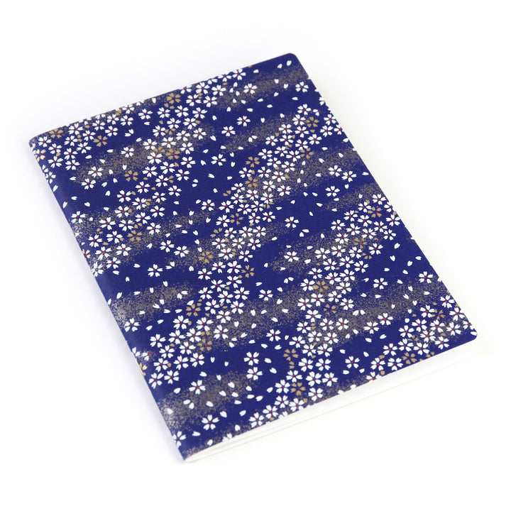 Papier Japonais - Fleurs au Vent - Bleu Nuit - M759