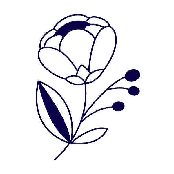 Tampon Fleur graphique
