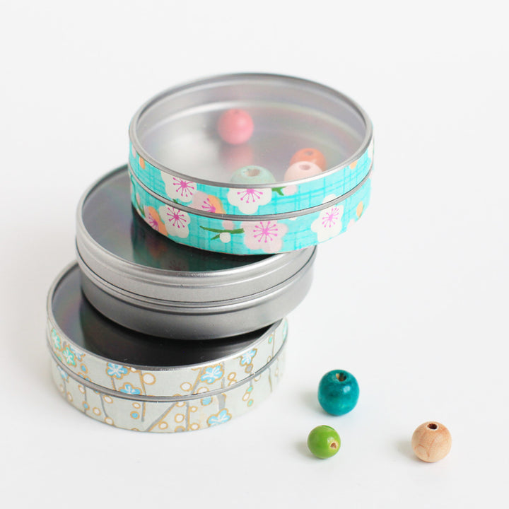 Boîte métal avec vue à décorer - Petite