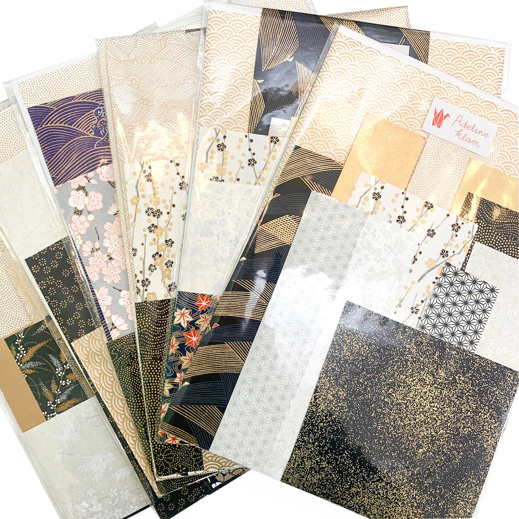 Pochette Surprise - Chutes de Papiers Japonais - Noir, Or