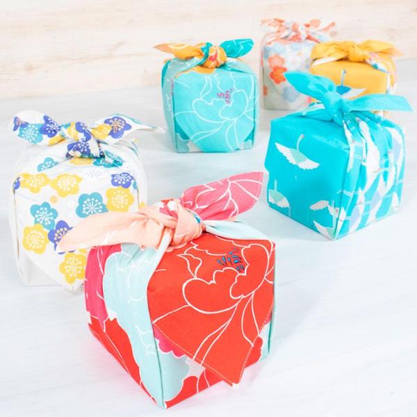 Furoshiki - Pivoines Bleues - Adeline Klam - 50x50cm