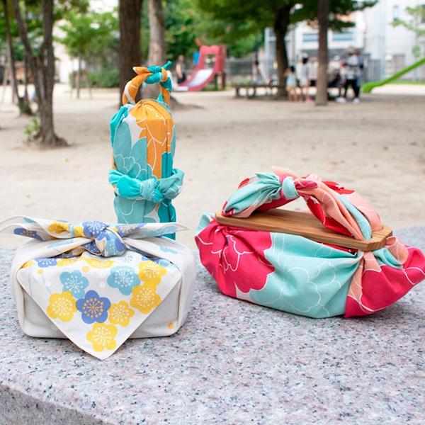 Furoshiki - Pivoines Bleues - Adeline Klam - 50x50cm