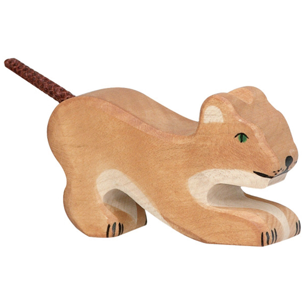 Wooden lion cub - Player - Holztiger