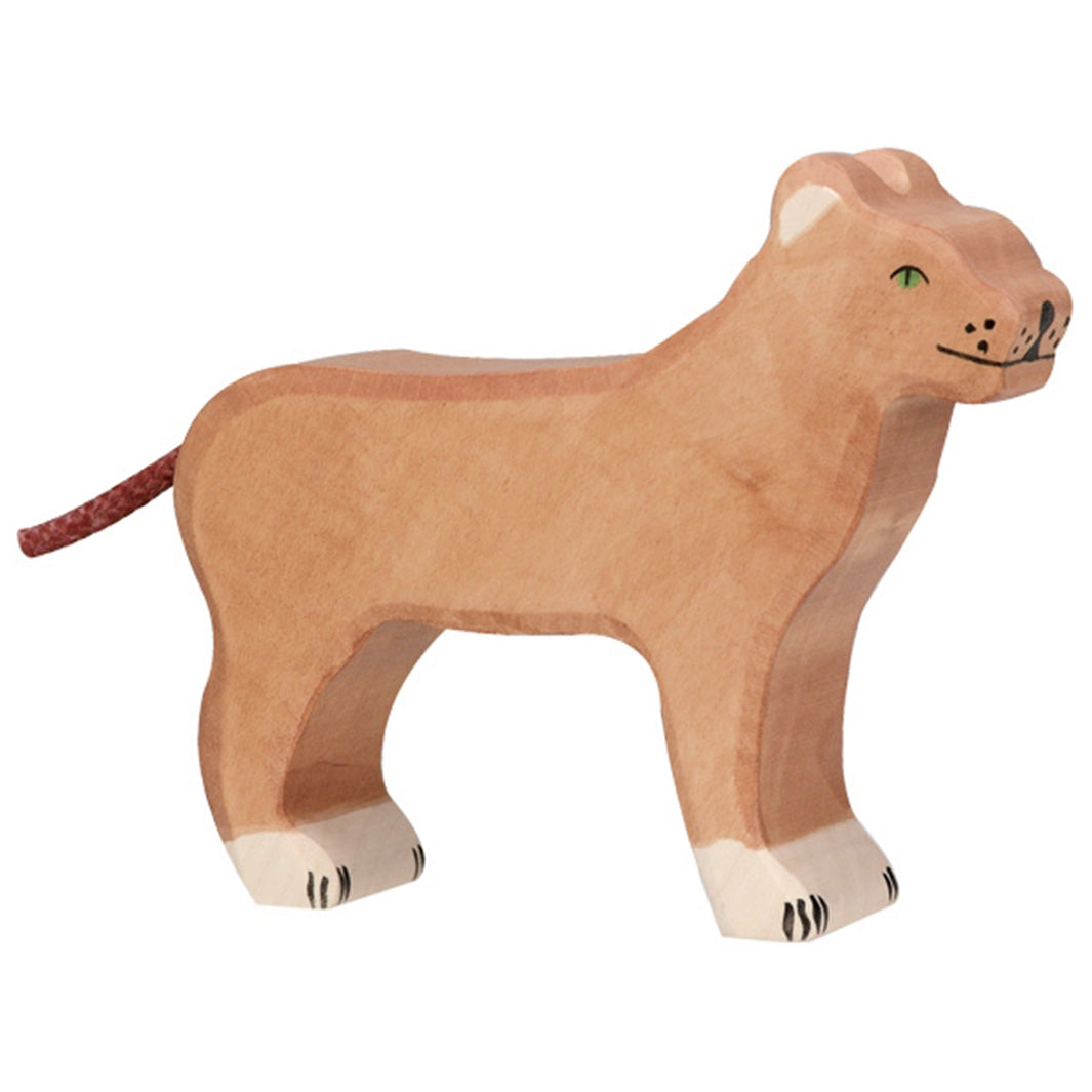 Wooden lioness - Holztiger
