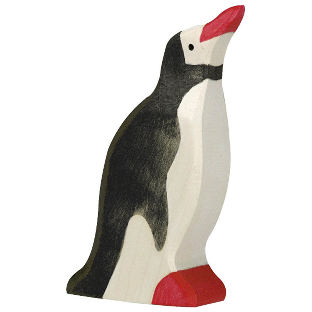 Pingouin en bois - Tête Haute - Holztiger
