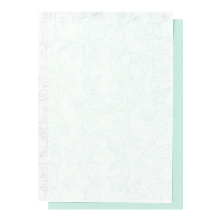 Bloc de 18 Papiers à Lettres - Lierres, Camomilles et Symphorines - 17,7 x 25cm (B5)