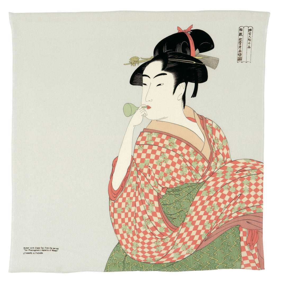 Furoshiki - Estampe Femme - Ukiyo-e - 68x68cm