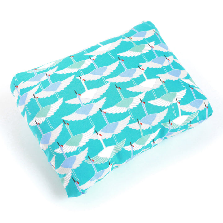 Furoshiki - Grues, Fond Bleu - Adeline Klam - 50x50cm