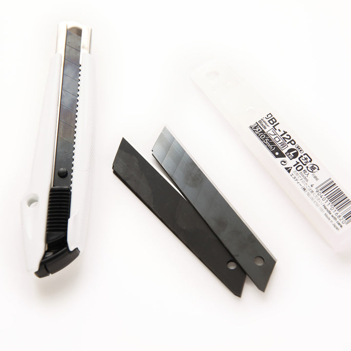 Lot de 10 lames Noires - Cutter Moyen, Lame Noire