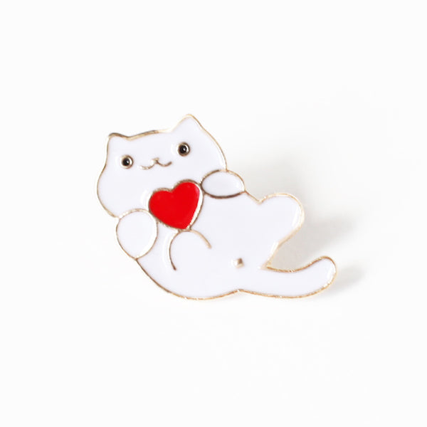 Cat Pin - Heart
