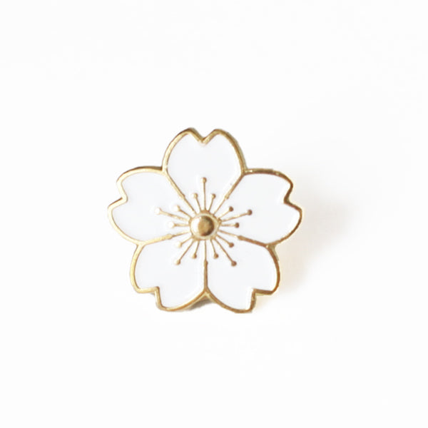 Pin's - Fleur de Cerisier - Blanc – Adeline Klam