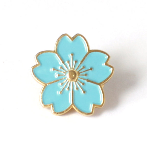 Pin's - Fleur de Cerisier - Turquoise