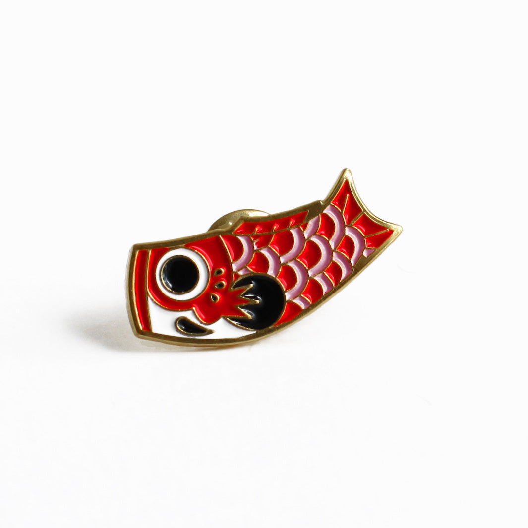 Drapeau Koinobori Japonais - Décoration Extérieure Carpe Rouge Pour Maison Ou Jardin