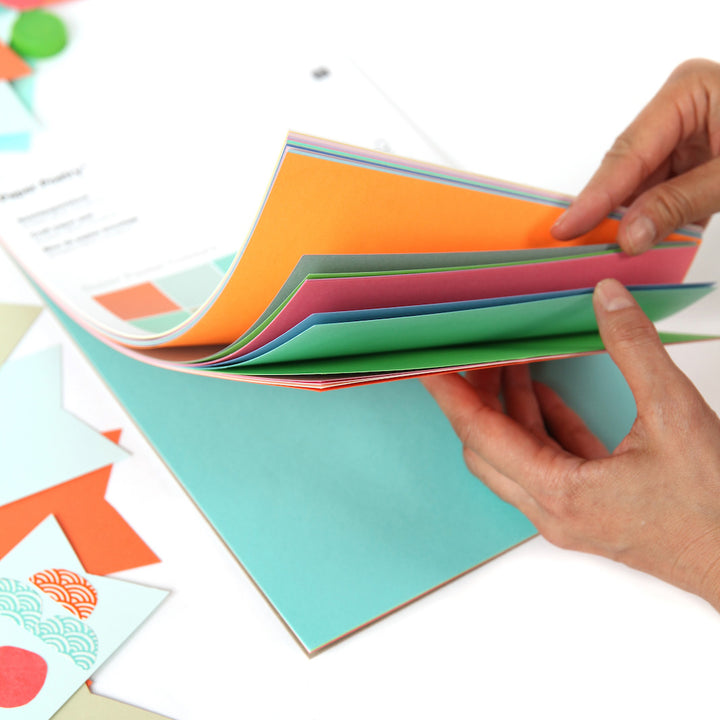 Bloc de 30 feuilles de papier - Multicolores pastels - 180g/m²