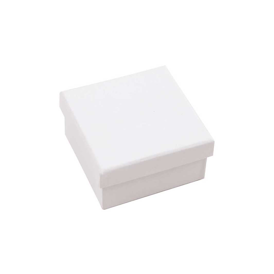 Boîte Carré à Couvercle - Blanc - Petit