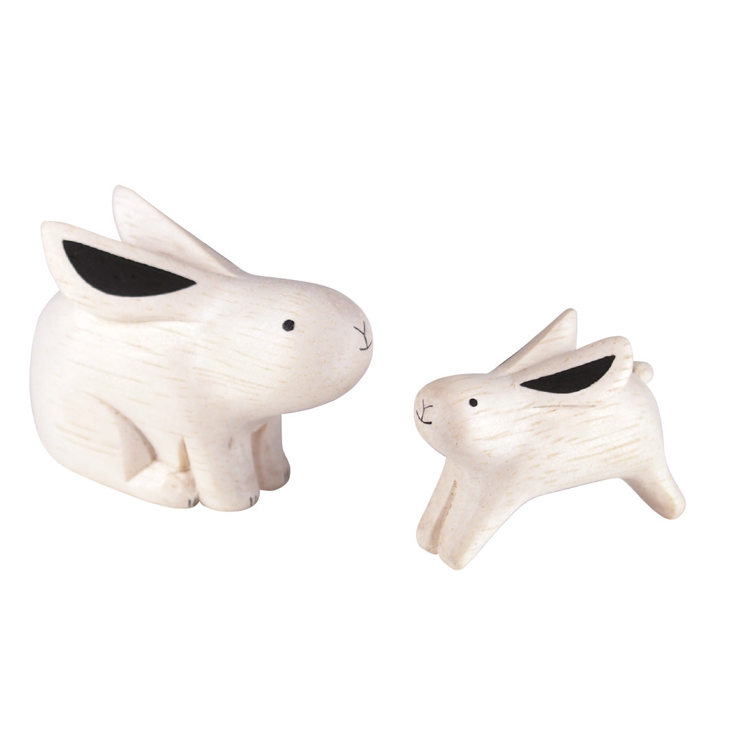 Wooden Rabbit Family - Pole Pole - T-Lab