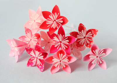 DIY origami flowers 
