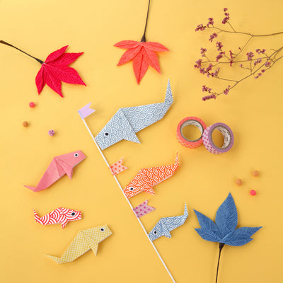DIY Le koinobori en origami