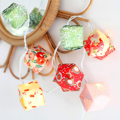 TUTORIAL The Light Garland in Origami and Japanese Paper 