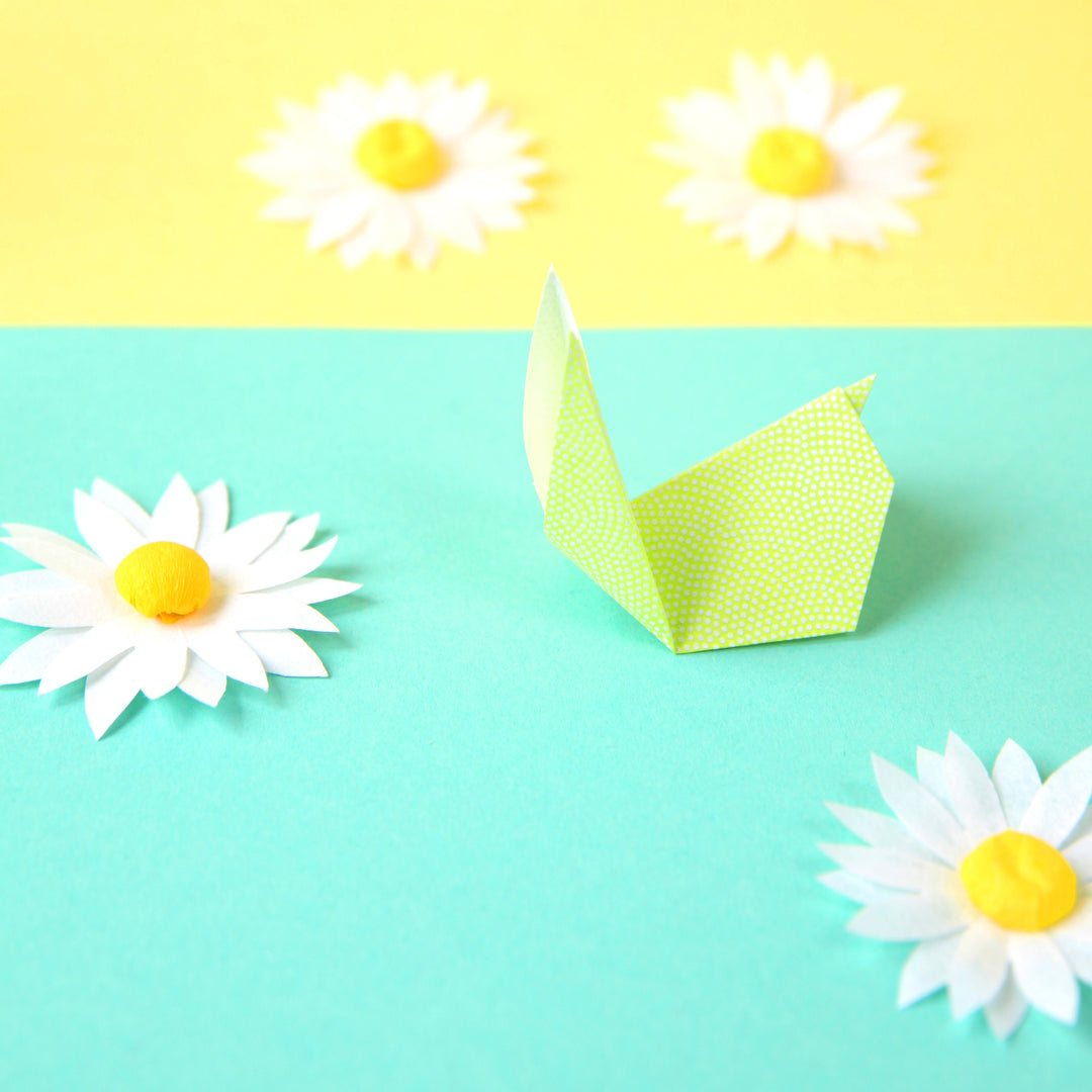 TUTO La marguerite plate en origami