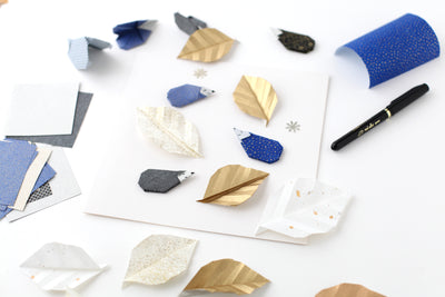 DIY Carte de vœux : le hérisson en origami