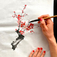 Sumi-e painting with Morgane Boullier