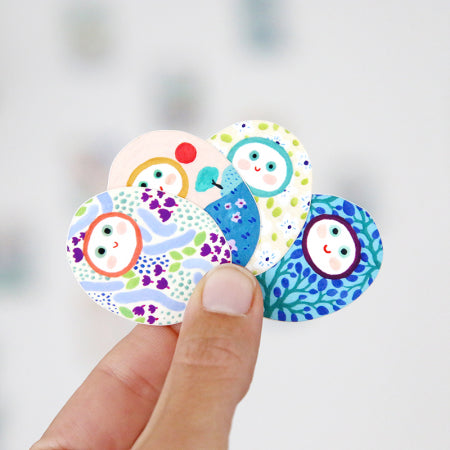 Lot de Stickers - Grigris Magiques - Dodo Toucan