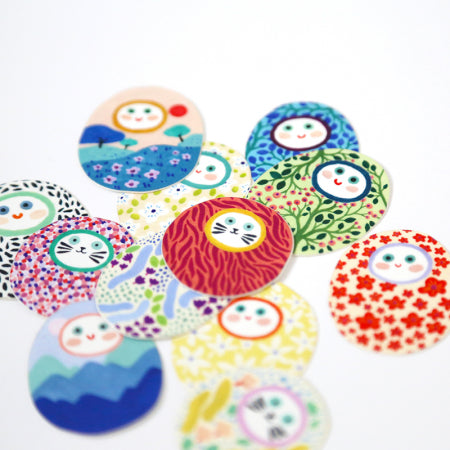 Lot de Stickers - Grigris Magiques - Dodo Toucan