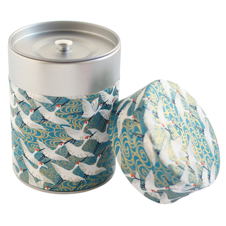 Papier Japonais - Envolée de Grues - Bleu Canard - M932