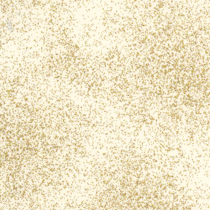 carré de 10cm par 10cm de papier japonais yuzen chiyogami aux motifs moucheté doré sur fond blanc crème adeline klam (M738)