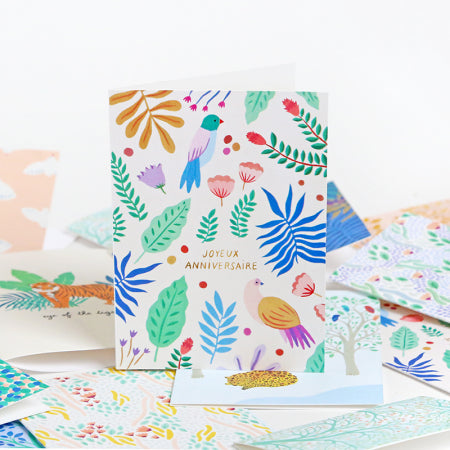 Mini Card - River of Flowers - Dodo Toucan 