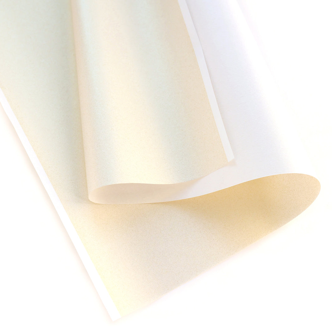 courbe du papier japonais yuzen chiyogami uni or jaune clair adeline klam M1038