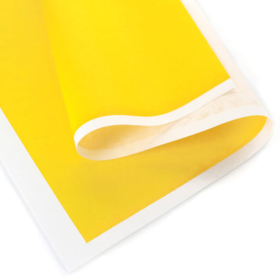 courbe du papier japonais yuzen chiyogami uni jaune adeline klam U531