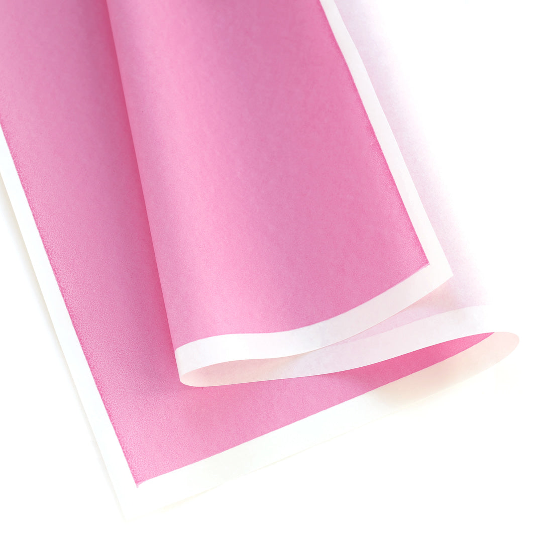 photo packshot d'une courbe du papier japonais yuzen chiyogami uni rose cosmos adeline klam (U1043)
