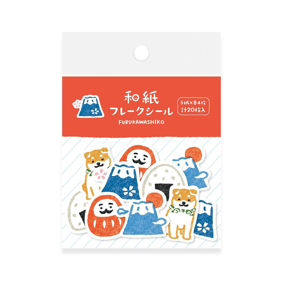 image packshot du packaging du lot de 20 stickers en papier japonais aux motifs japonais mignons
