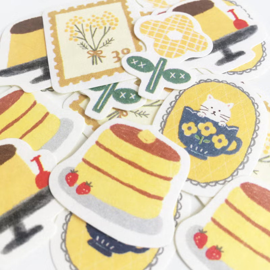 Sticker Rework Jaune 20 Stickers en Papier Japonais - Thème Varié Jaune – Adeline Klam