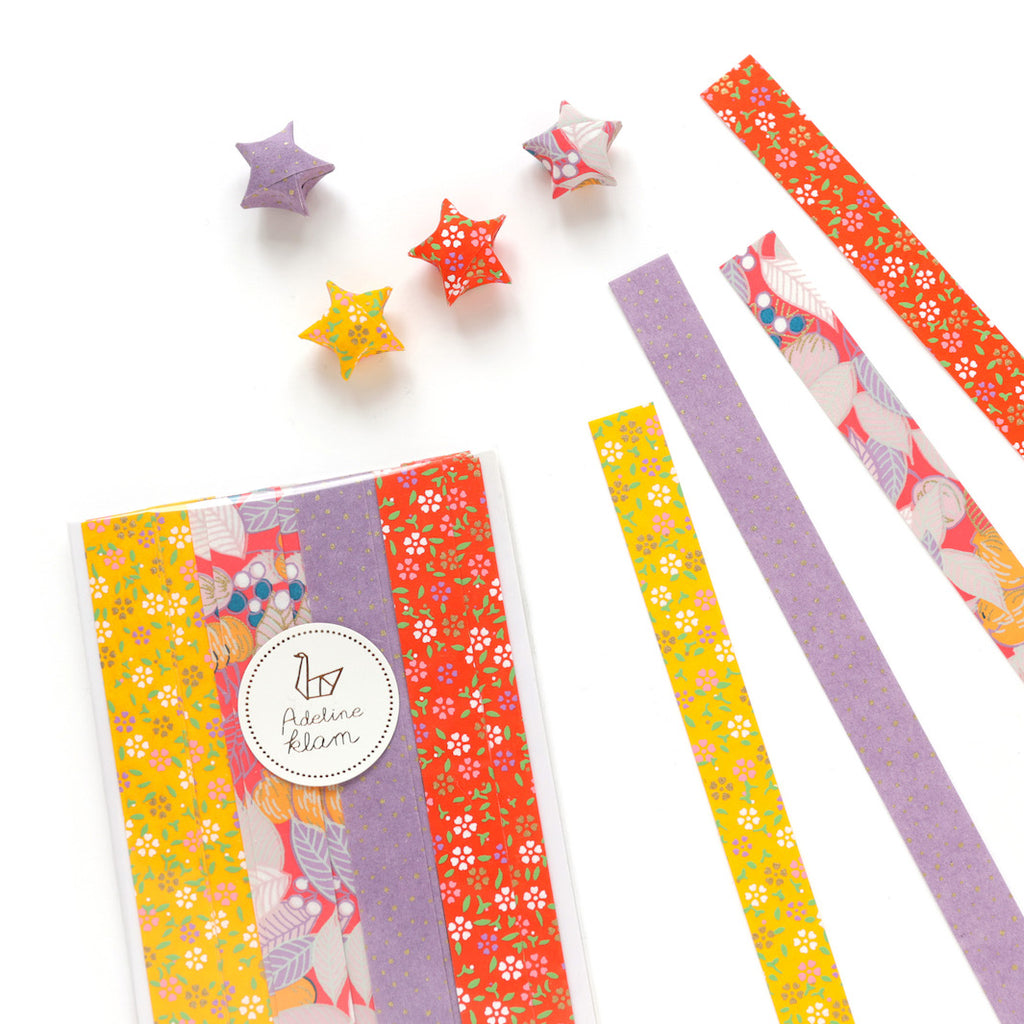 Kit diy origami 3 paires de boucles d'oreilles papier japonais