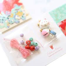 Kit Guirlande Porte-Bonheur - Vert d'Eau, Rouge Rose et Mauve - Sorbet