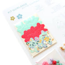 Kit Guirlande Porte-Bonheur - Vert d'Eau, Rouge Rose et Mauve - Sorbet