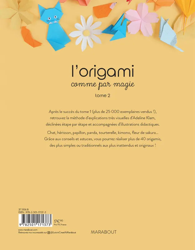 Livre - L'Origami Comme Par Magie, Tome 2 - Adeline Klam