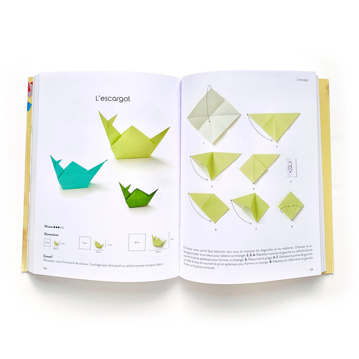 pages 134 et 135 du livre « l'origami comme par magie » tome 2 d'adeline klam