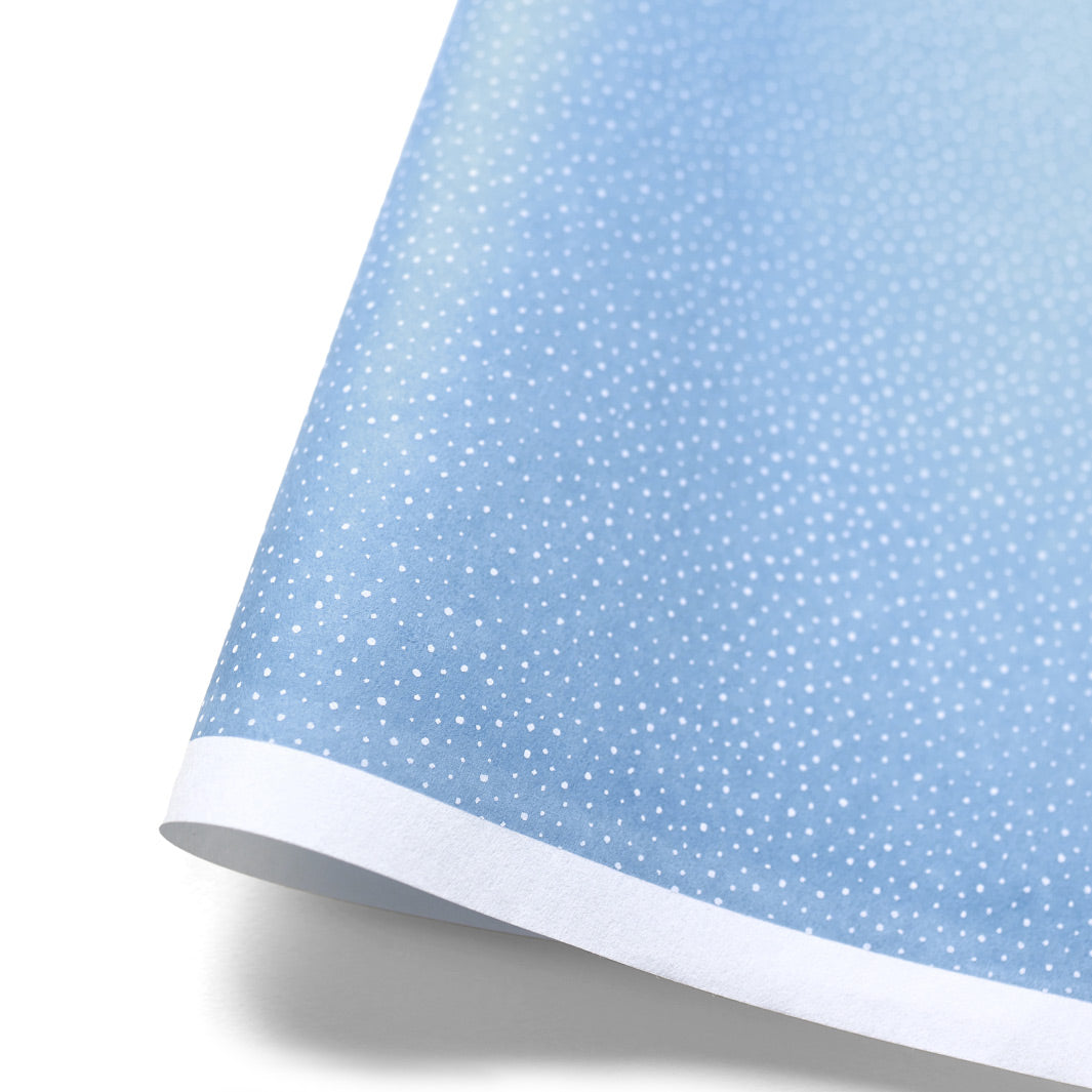 Papier Japonais - Neige - Bleu Pervenche - M786