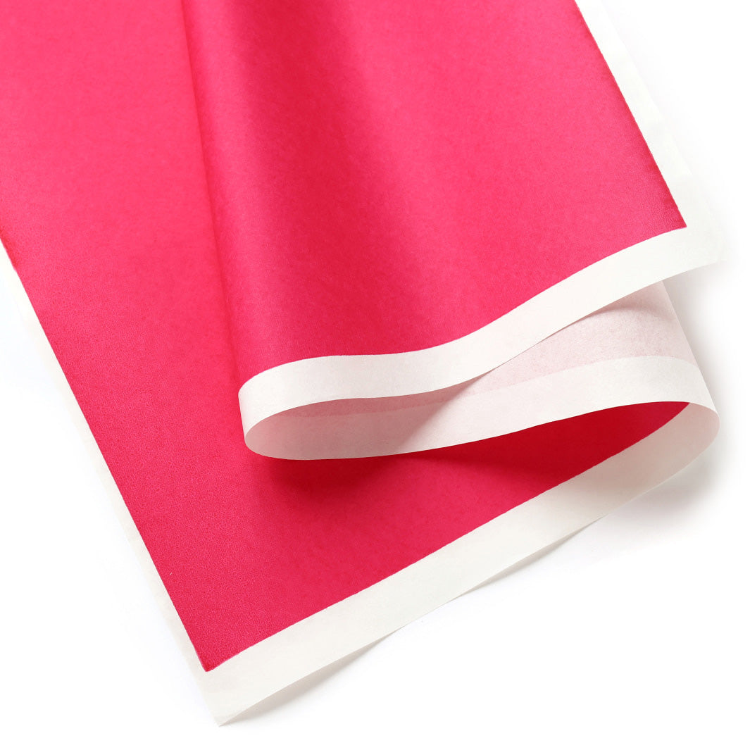 photo packshot d'une courbe du papier japonais yuzen chiyogami uni rose fuchsia adeline klam (U506)
