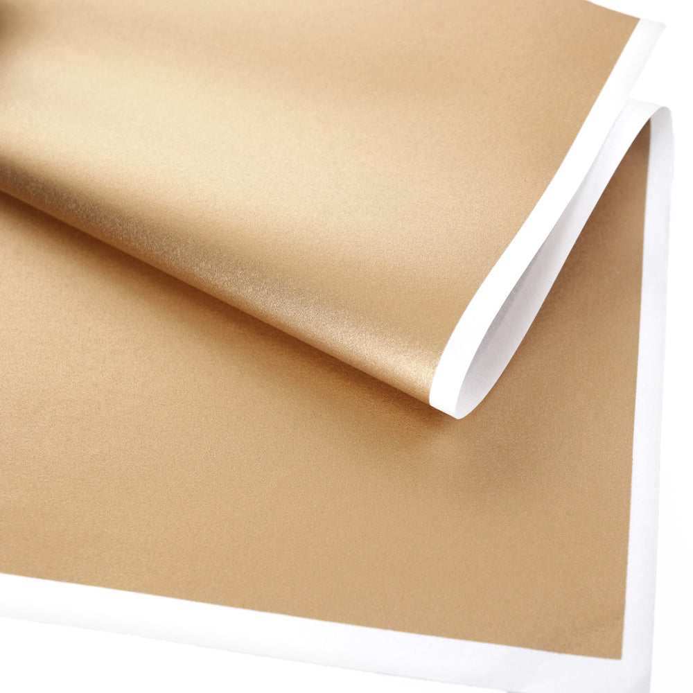 photo packshot d'une courbe du papier japonais yuzen chiyogami uni or lisse adeline klam (M465)