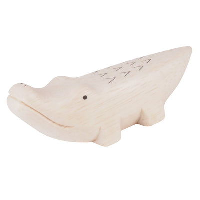 photo packshot du crocodile en bois de la série « pole-pole » de la marque t-lab