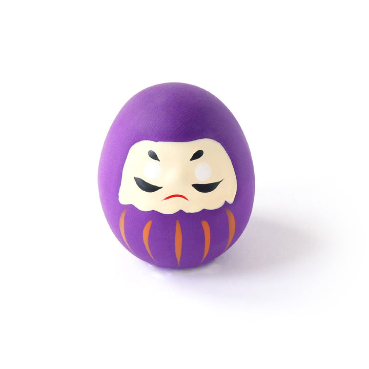 photo packshot d'un daruma en céramique violet