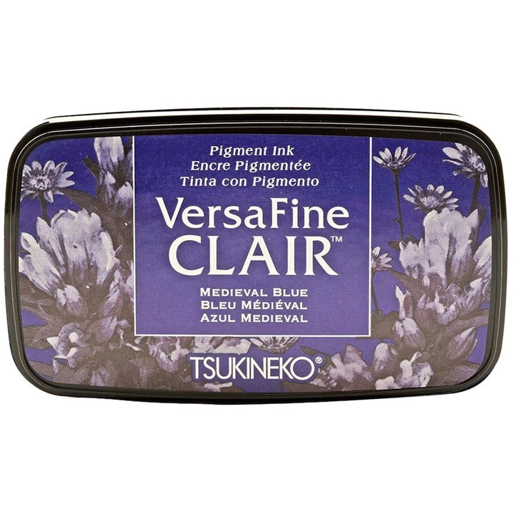 photo packshot de l'encreur bleu versafine clair « bleu médiéval »