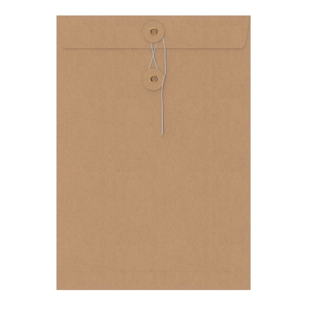 Enveloppe Japonaise - Fermeture à Rondelle et Ficelle - Modèles au Choix