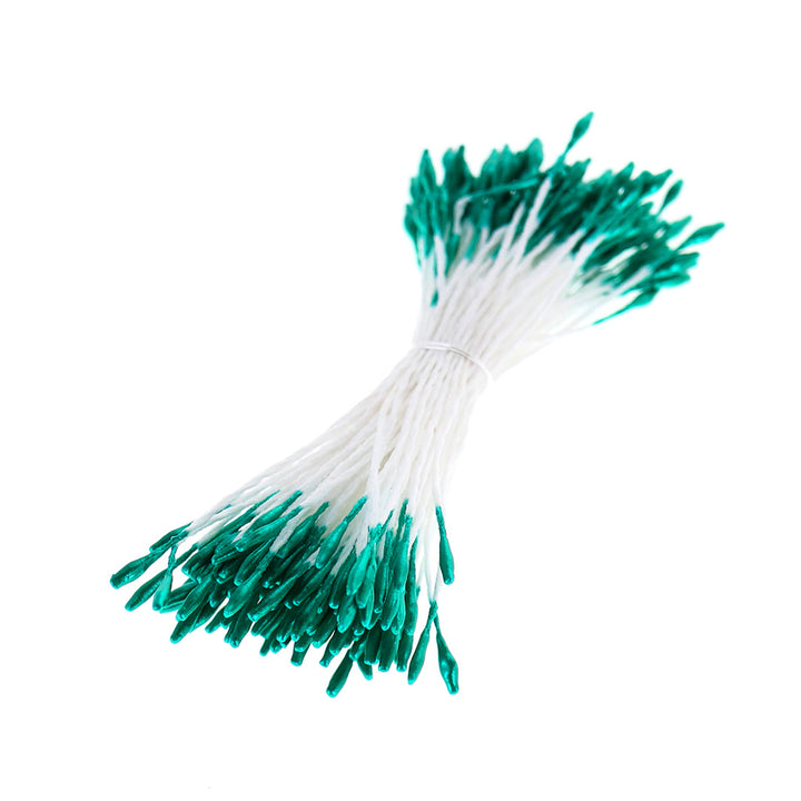 photo packshot du fagot de pistils de fleurs vert sapin et blancs (1069)