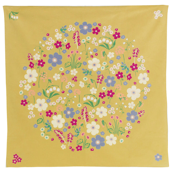 Furoshiki - Garden, Banane - Jaune Banane - Adeline Klam - 100 x 100cm
